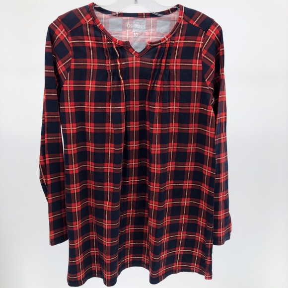 OshKosh B'gosh Other - OshKosh Red Plaid Dress Girls 10